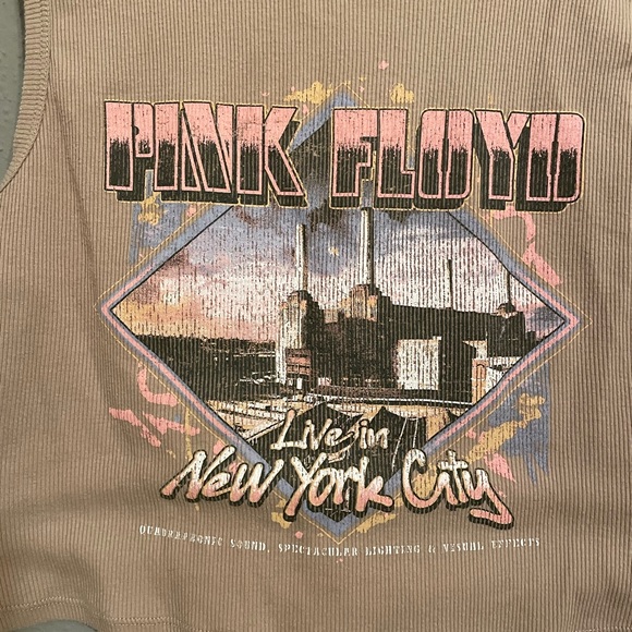 Women’s Pink Floyd ‘Live in New York’ Crop top Tank top. Size XXL. - Picture 2 of 4